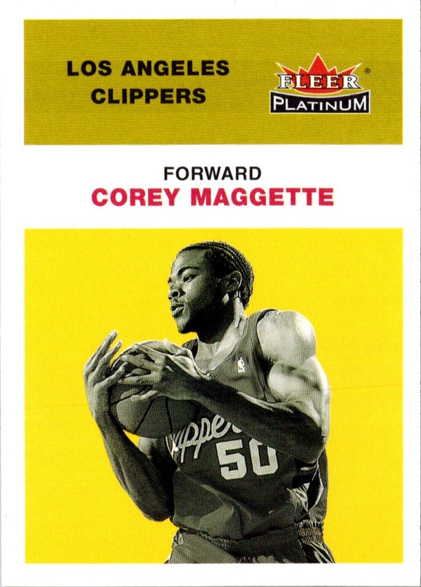 2001 Fleer Platinum Corey Maggette #121