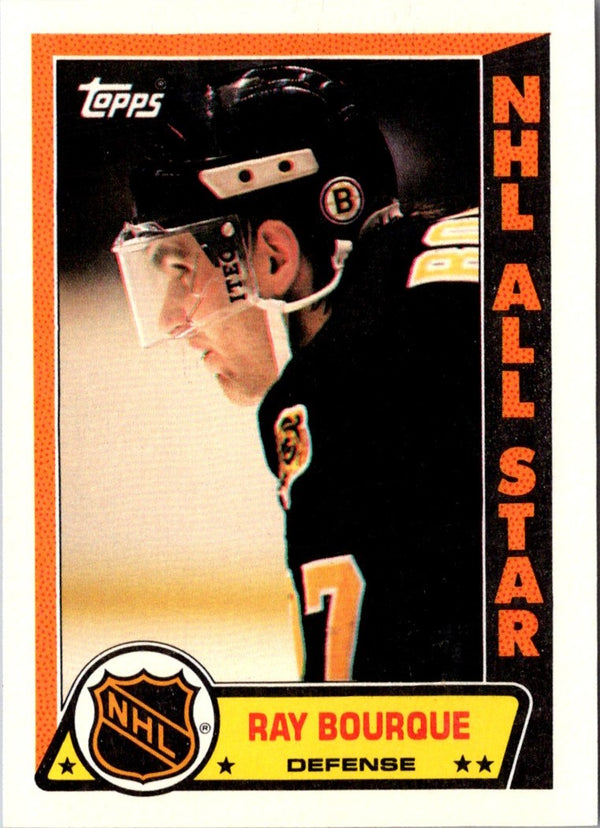 1989 Topps Sticker Inserts Ray Bourque #7