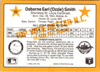 1989 Donruss All-Stars Ozzie Smith #62