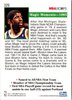 1992 Hoops Magic Johnson Magic Moments--1985 #329