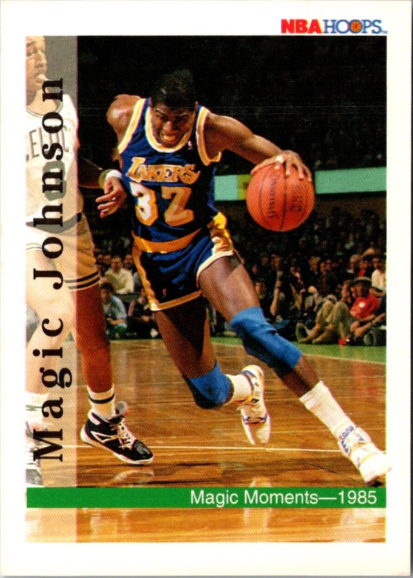 1992 Hoops Magic Johnson Magic Moments--1985 #329