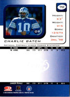 1999 Leaf Rookies & Stars Charlie Batch #70