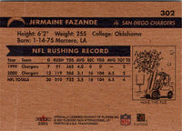2001 Fleer Tradition Glossy Jermaine Fazande #302
