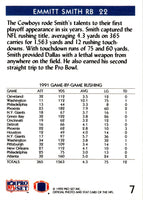 1992 Pro Set Emmitt Smith #7