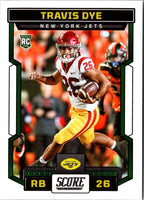 2023 Score Travis Dye #329 Rookie