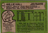 1978 Topps Willie Hall #345