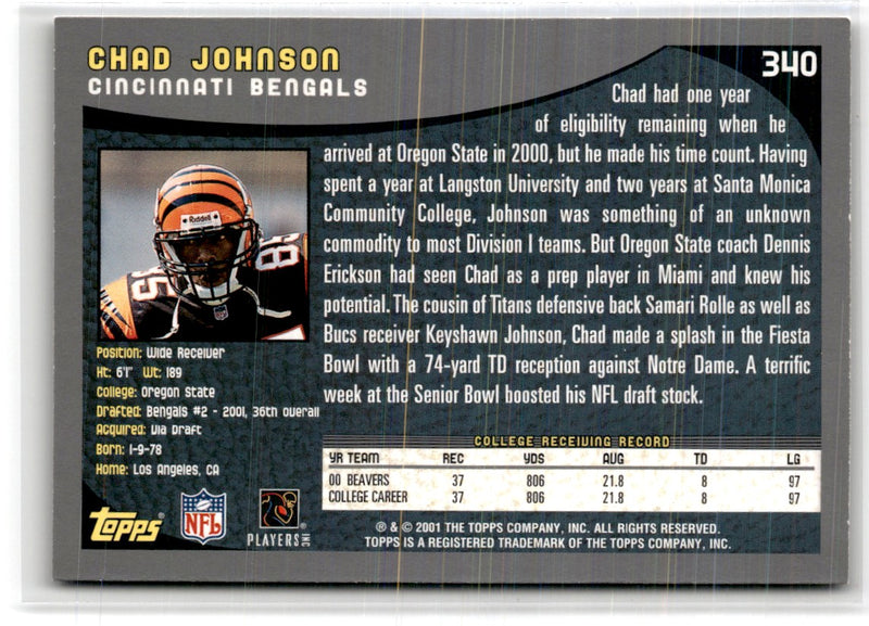 2001 Topps Collection Chad Johnson