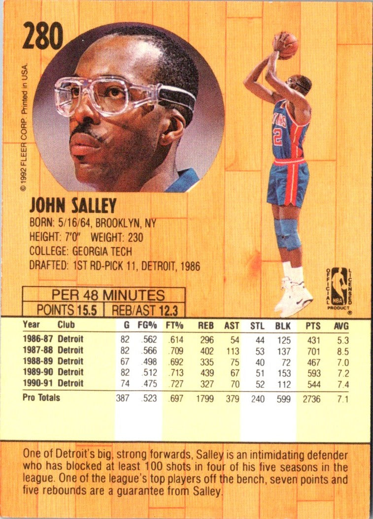 1992 Fleer John Salley