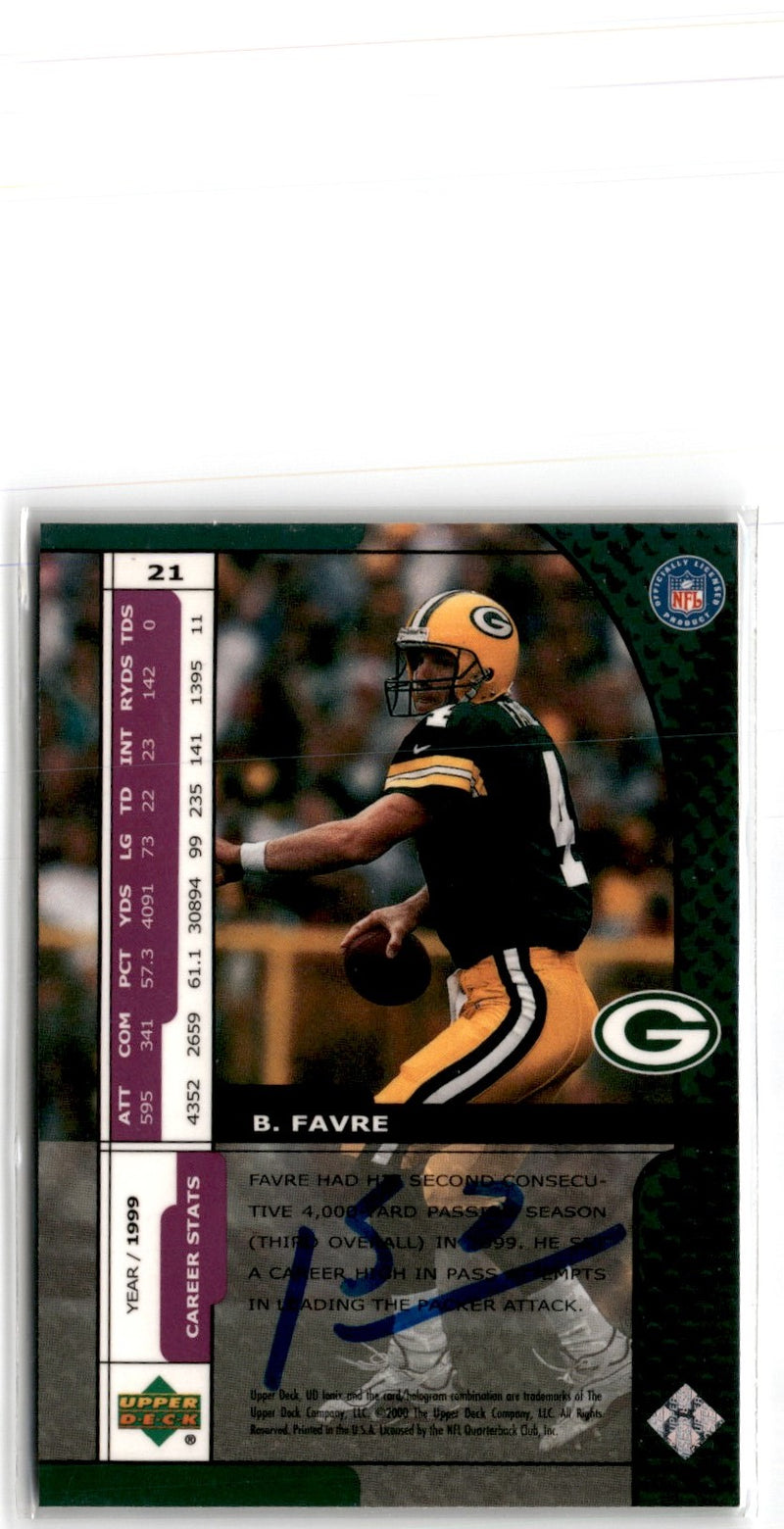 1999 Upper Deck Ovation Brett Favre