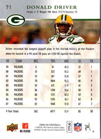 2008 Upper Deck Donald Driver #71