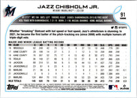 2022 Topps Chrome Jazz Chisholm Jr. #91