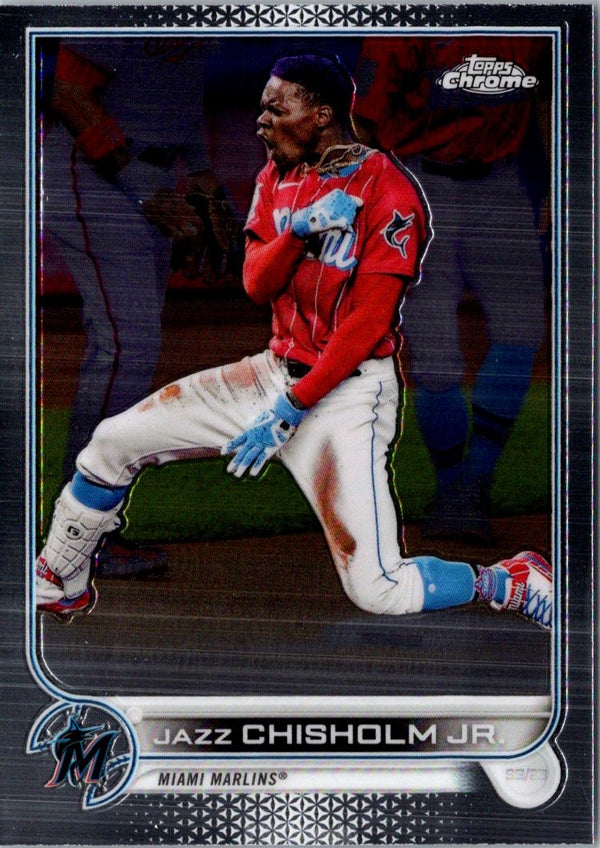 2022 Topps Chrome Jazz Chisholm Jr. #91