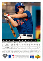 1993 Upper Deck Gold Hologram Ryan Klesko #376
