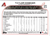 2022 Topps Taylor Widener #374