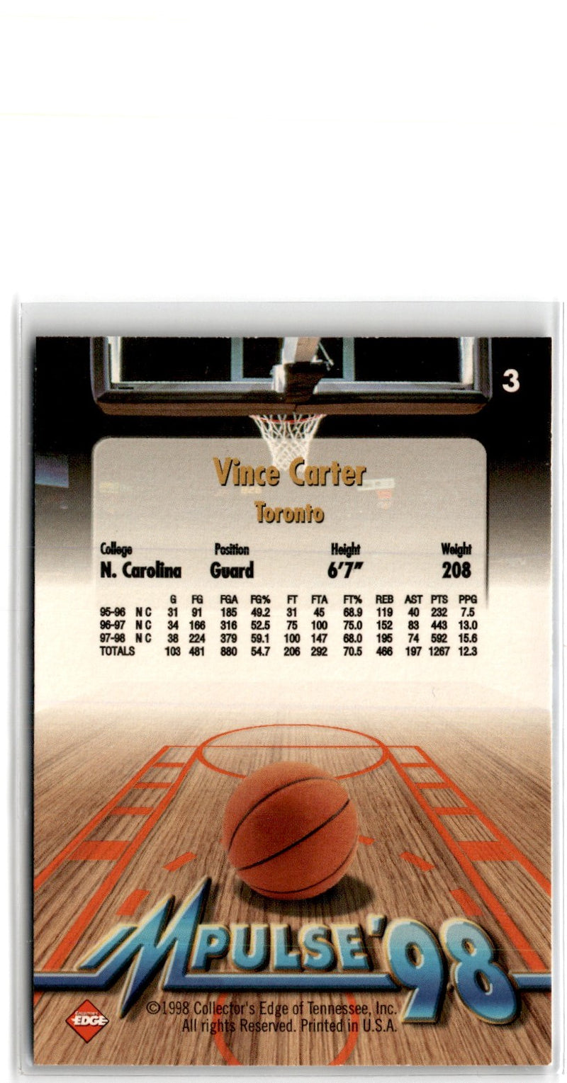1998 Collector's Edge Impulse Vince Carter