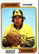 1974 O-Pee-Chee Vicente Romo