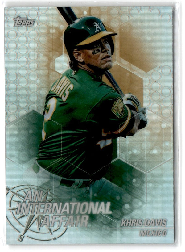 2018 Topps Chrome Update Edition An International Affair Khris Davis #IA-KD