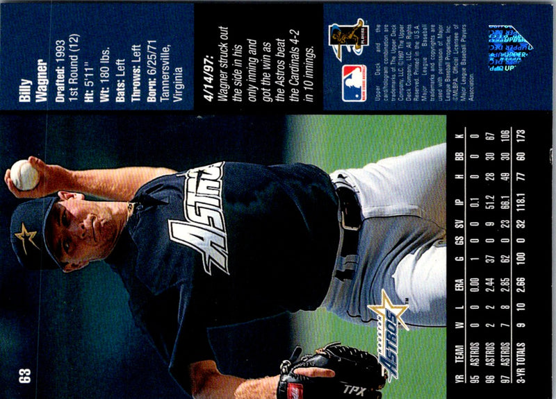 1998 Upper Deck Special F/X Billy Wagner