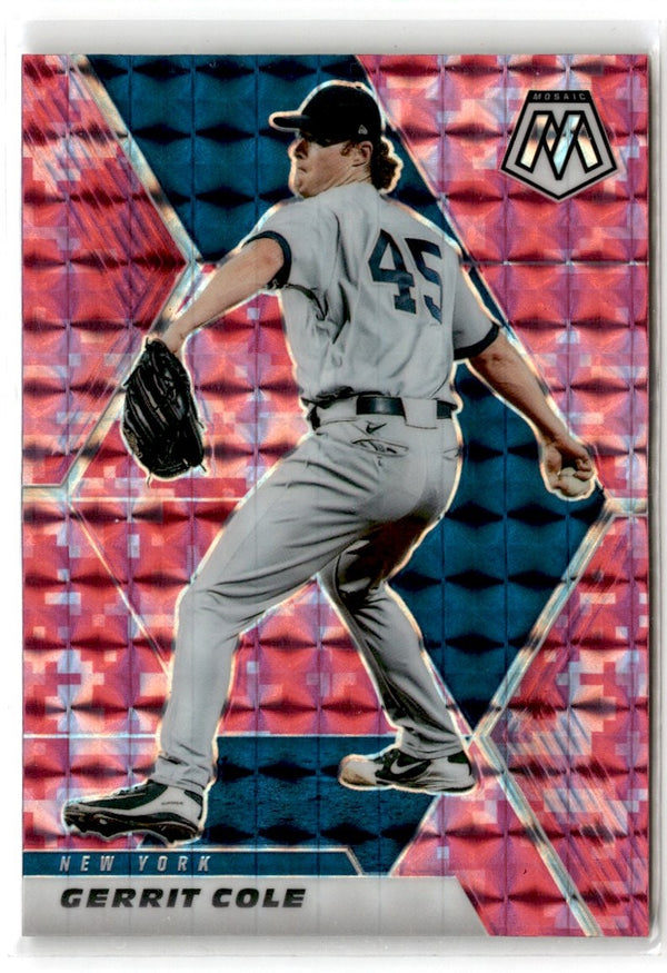 2021 Panini Mosaic Pink Camo Gerrit Cole #87