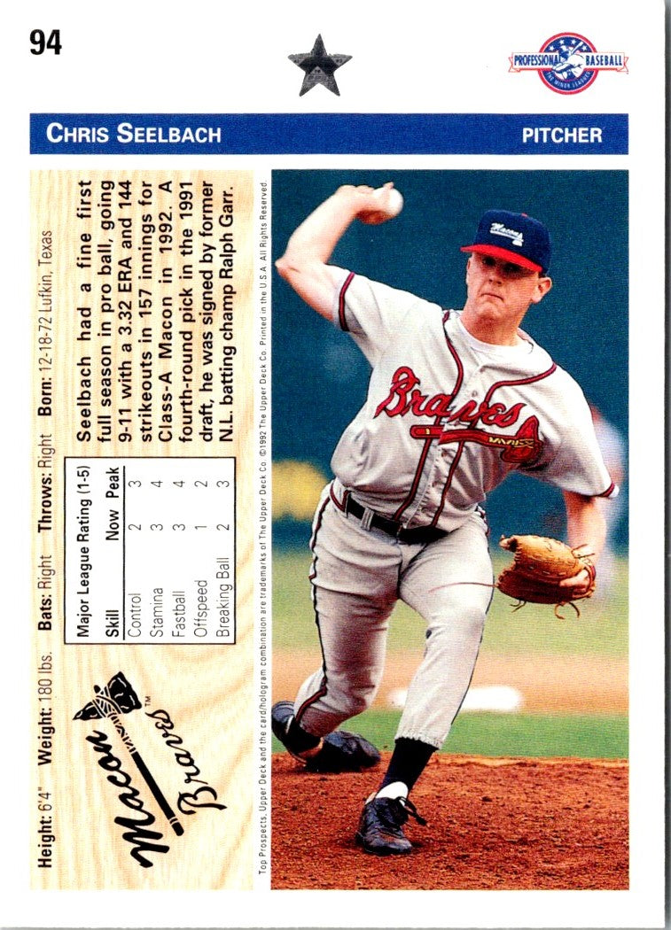 1992 Upper Deck Minors Chris Seelbach