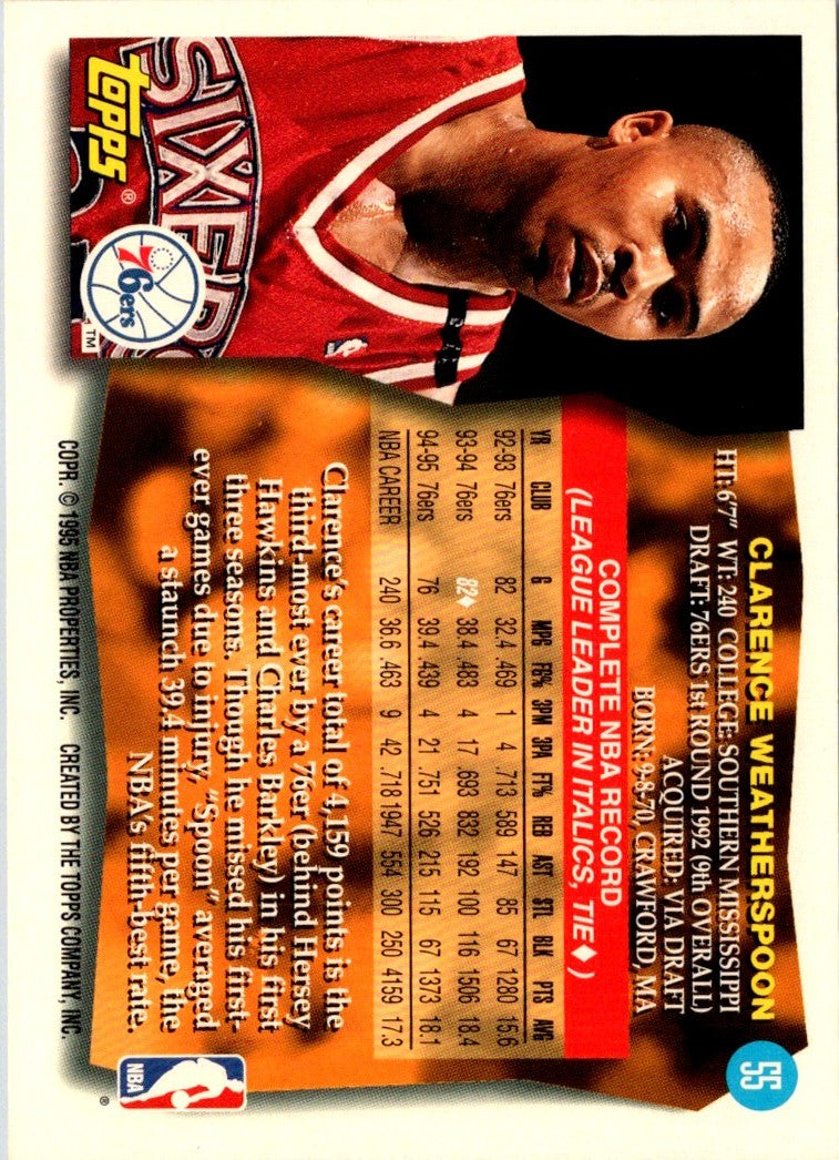 1995 Topps Clarence Weatherspoon