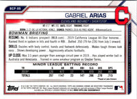 2021 Bowman Chrome Prospects Gabriel Arias #BCP-89