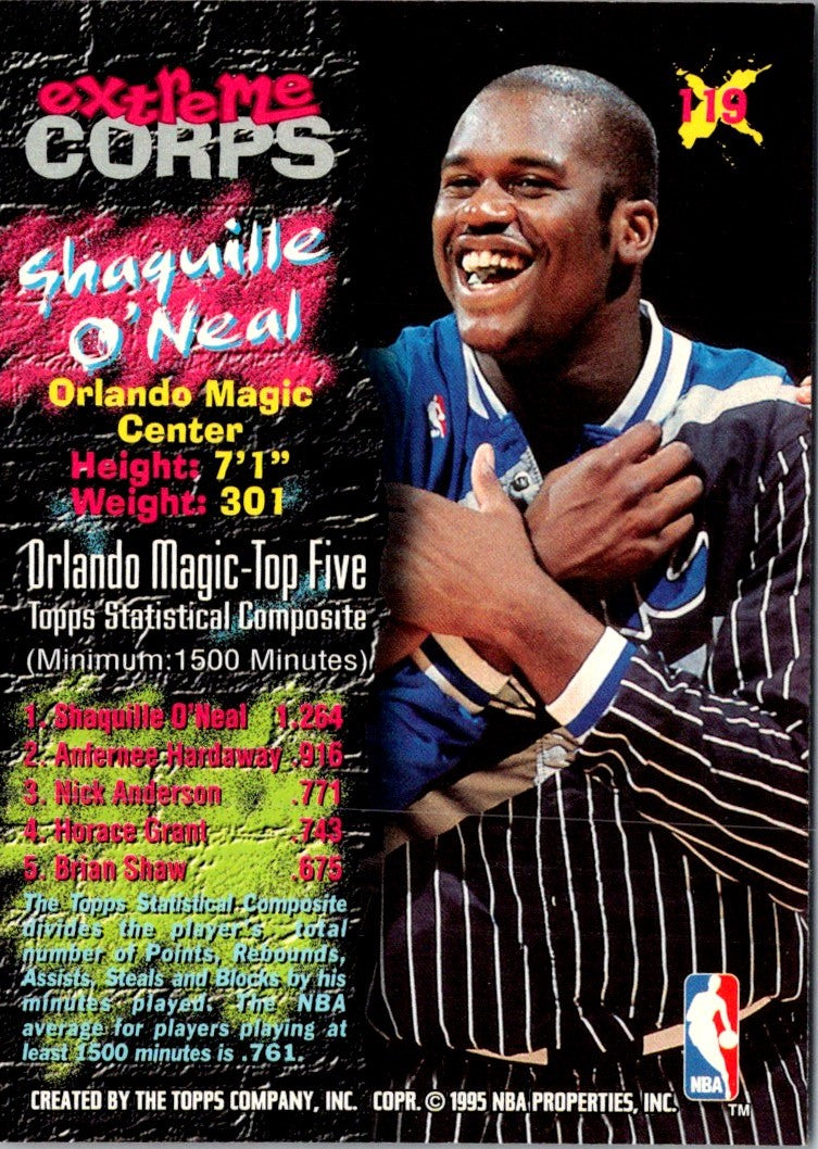 1995 Stadium Club Shaquille O'Neal