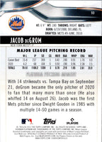 2021 Bowman Platinum Jacob deGrom #53