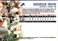 1999 Fleer Tradition Sedrick Irvin #275 Rookie