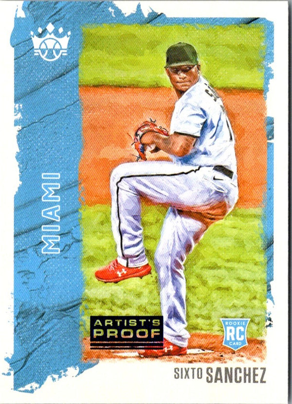 2021 Panini Diamond Kings Artist Proof Blue Sixto Sanchez #51