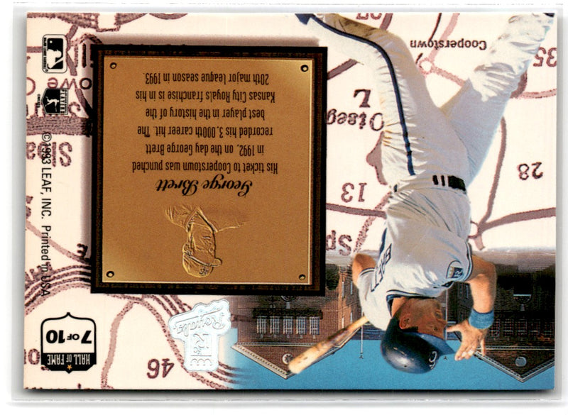 1993 Leaf Heading for the Hall George Brett