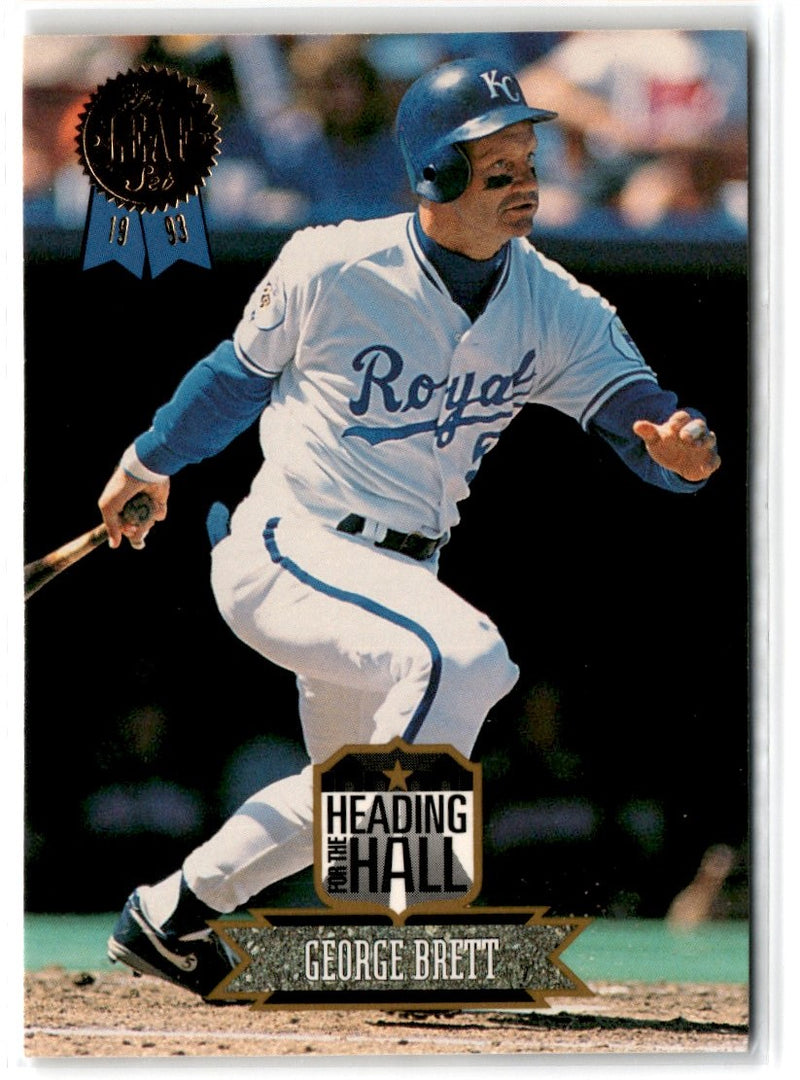 1993 Leaf Heading for the Hall George Brett