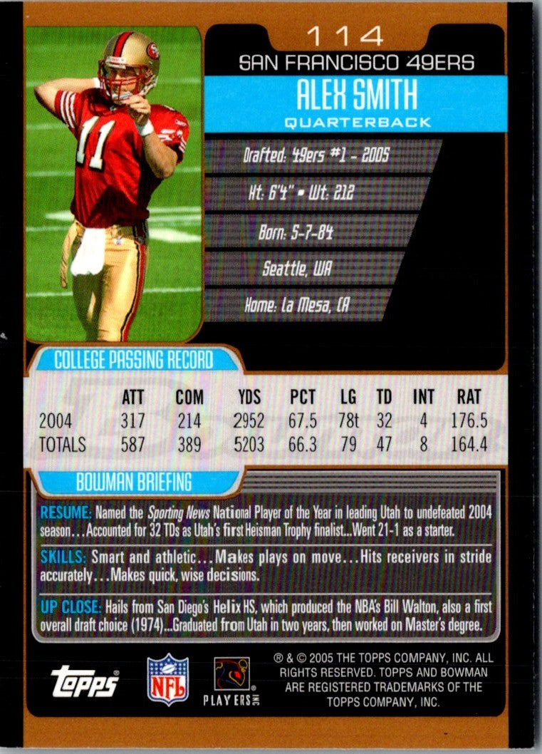 2005 Bowman Alex Smith