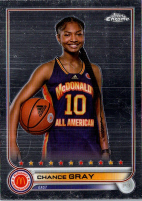 2022 Topps Chrome McDonald's All American Chance Gray #76