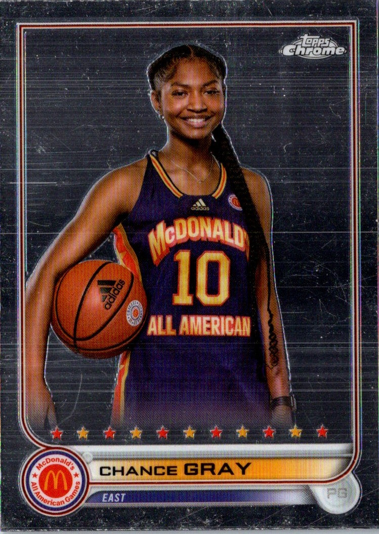 2022 Topps Chrome McDonald's All American Chance Gray