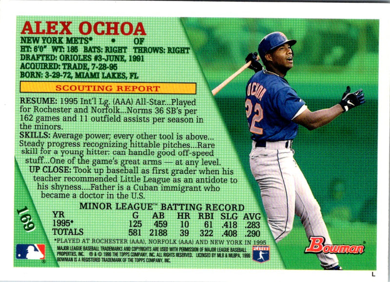 1996 Bowman Foil Alex Ochoa