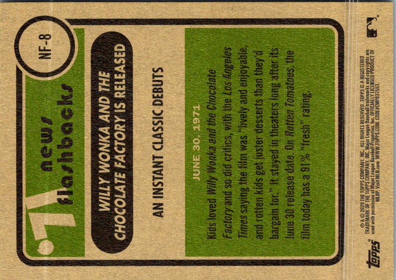 2020 Topps Heritage News Flashbacks '71 An Instant Classic Debuts