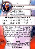 2023 Bowman Platinum Kodai Senga #78 Rookie
