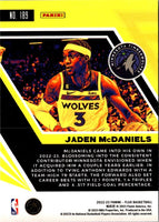 2022 Panini Flux Jaden McDaniels #189