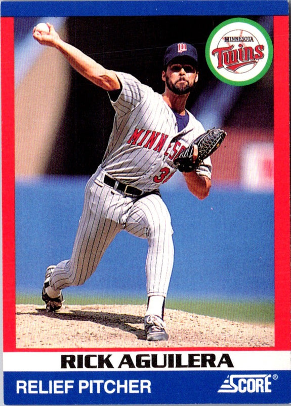 1991 Score 100 Superstars Rick Aguilera #67