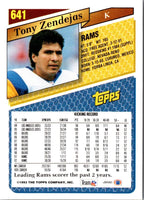 1993 Topps Tony Zendejas #641