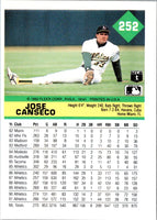 1992 Fleer Jose Canseco #252
