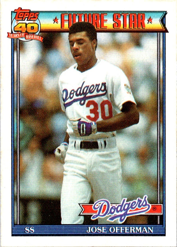 1991 Topps Jose Offerman #587