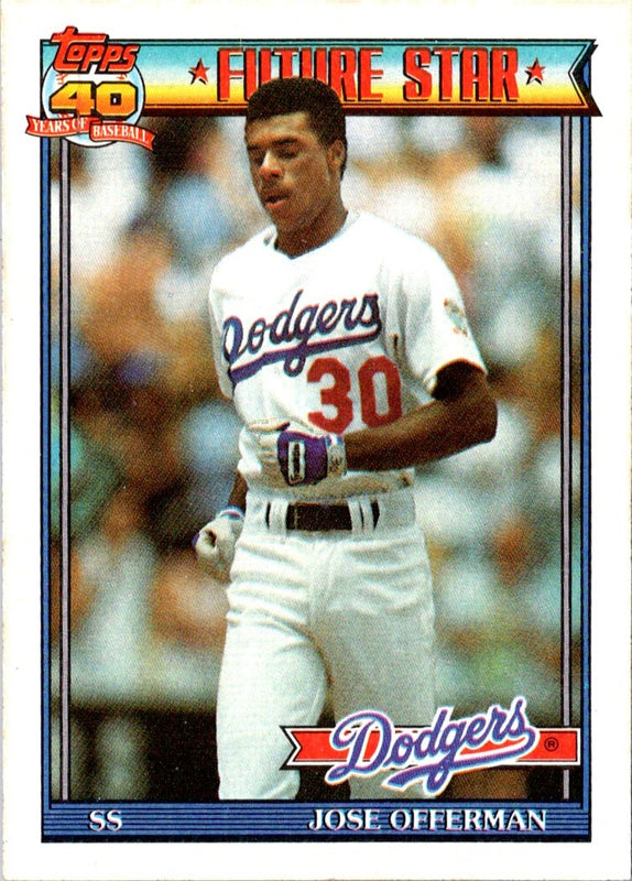 1991 Topps Jose Offerman #587