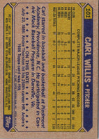 1987 Topps Carl Willis #101 Rookie