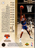 1995 Classic Superior Pix Chrome Gold Monty Williams #23