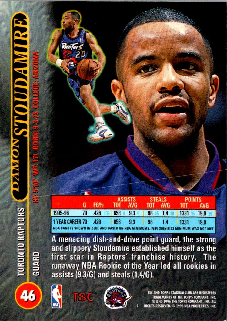 1996 Stadium Club Promos Damon Stoudamire