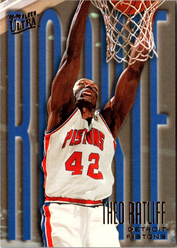 1995 Ultra Theo Ratliff #283 Rookie