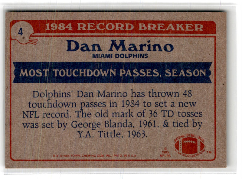 1985 Topps Dan Marino