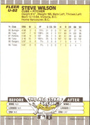 1989 Fleer Update Steve Wilson